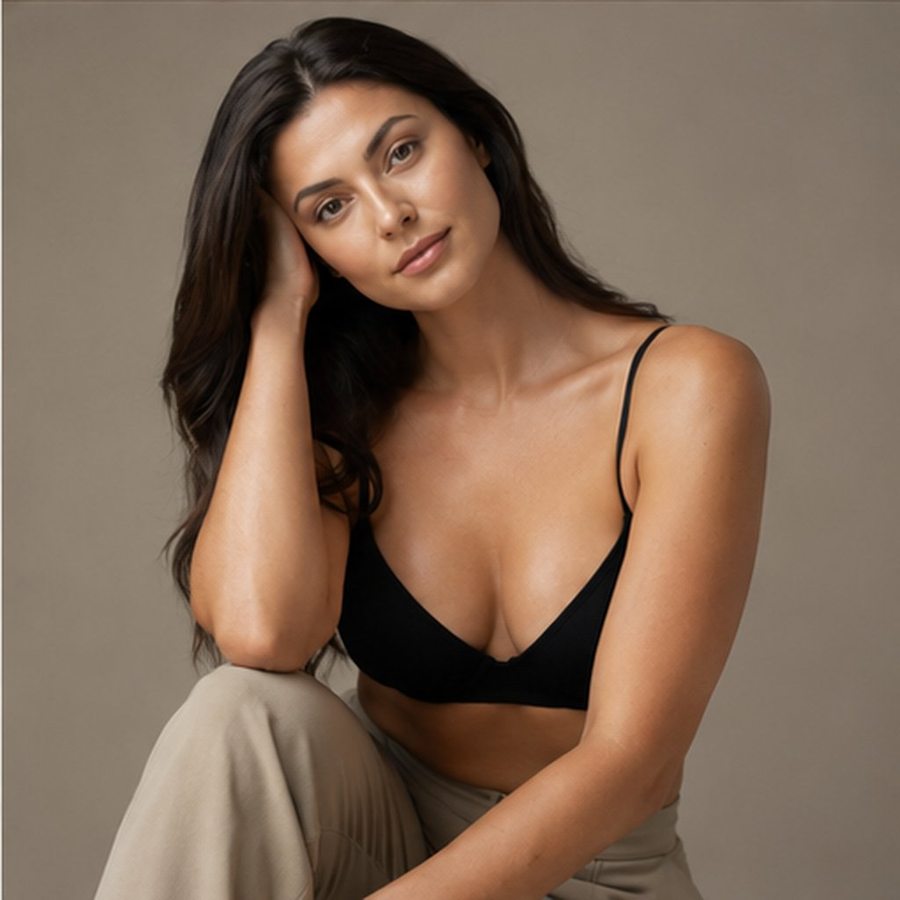 Breast augmentation patient after surgery at Kiwanuka Plastic Surgery in New York City